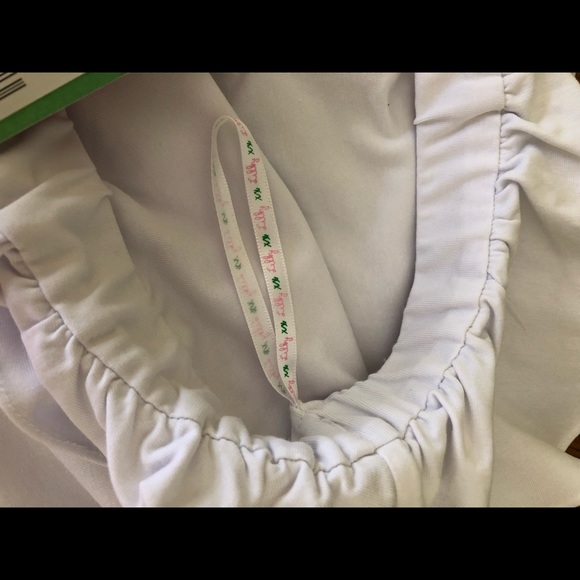 Lilly Pulitzer Yummy Melon Painterly Gingham Dress Sz Small. NWT. Strapless. - Picture 6 of 8